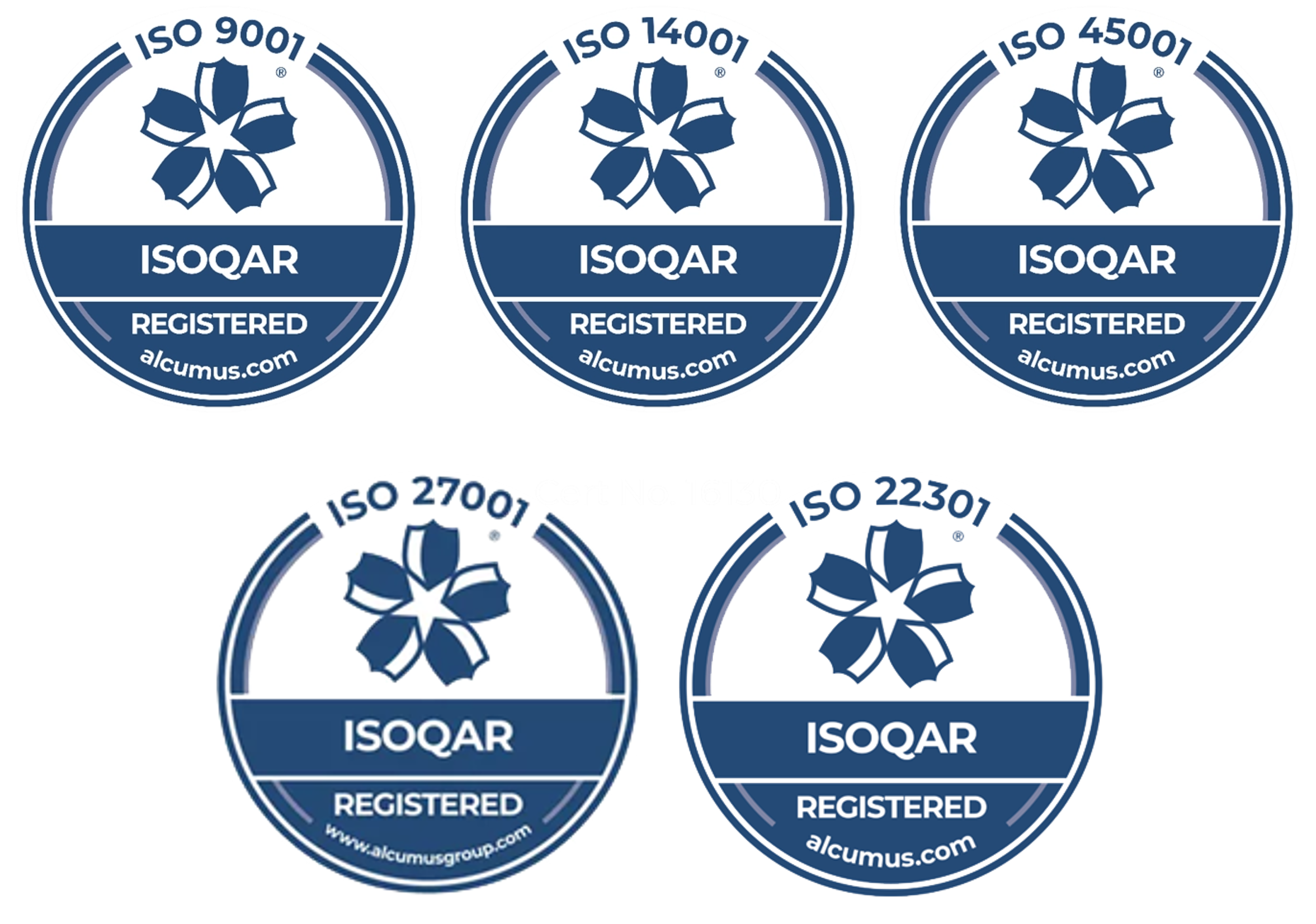 EcoOnline are ISO9001 for Quality and ISO27001 for Information Security Certified ISO Certifications